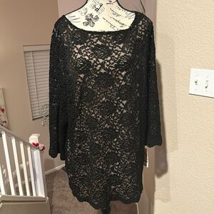 New Charter Club black lace top
